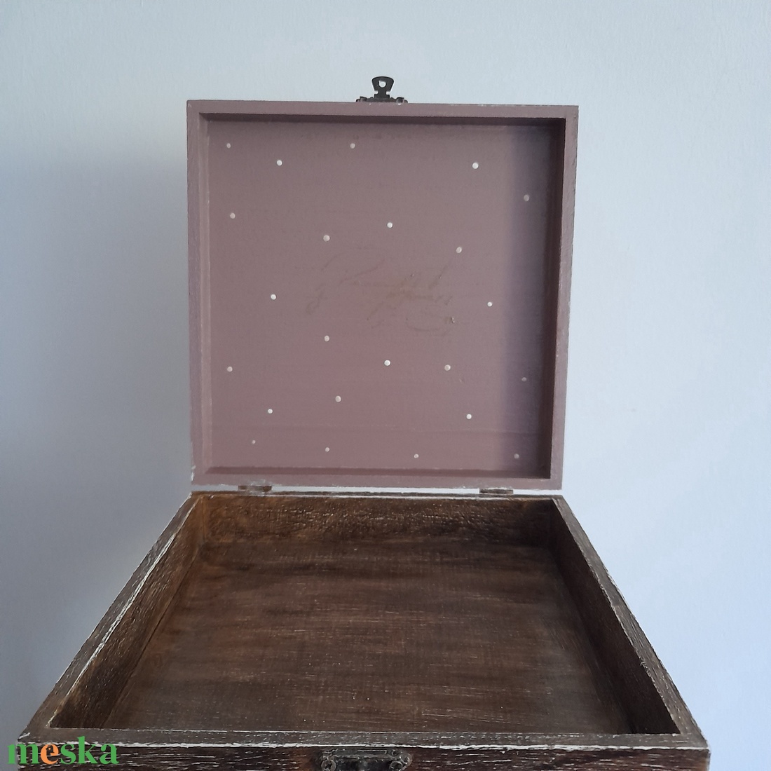  Vintage  stílusú nagy méretű  tároló doboz/ varrós doboz - ékszer - ékszertartó - ékszerdoboz - Meska.hu