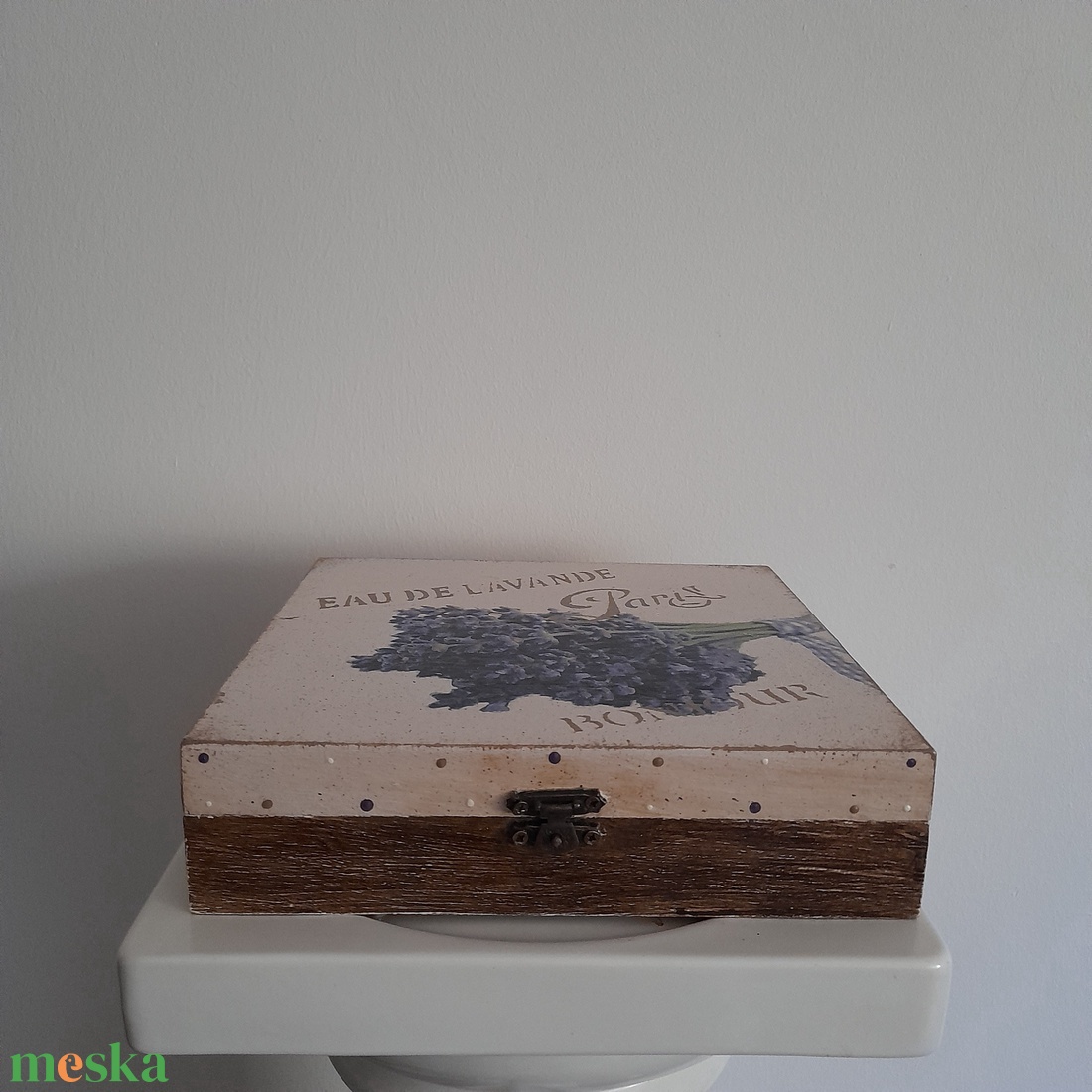  Vintage  stílusú nagy méretű  tároló doboz/ varrós doboz - ékszer - ékszertartó - ékszerdoboz - Meska.hu