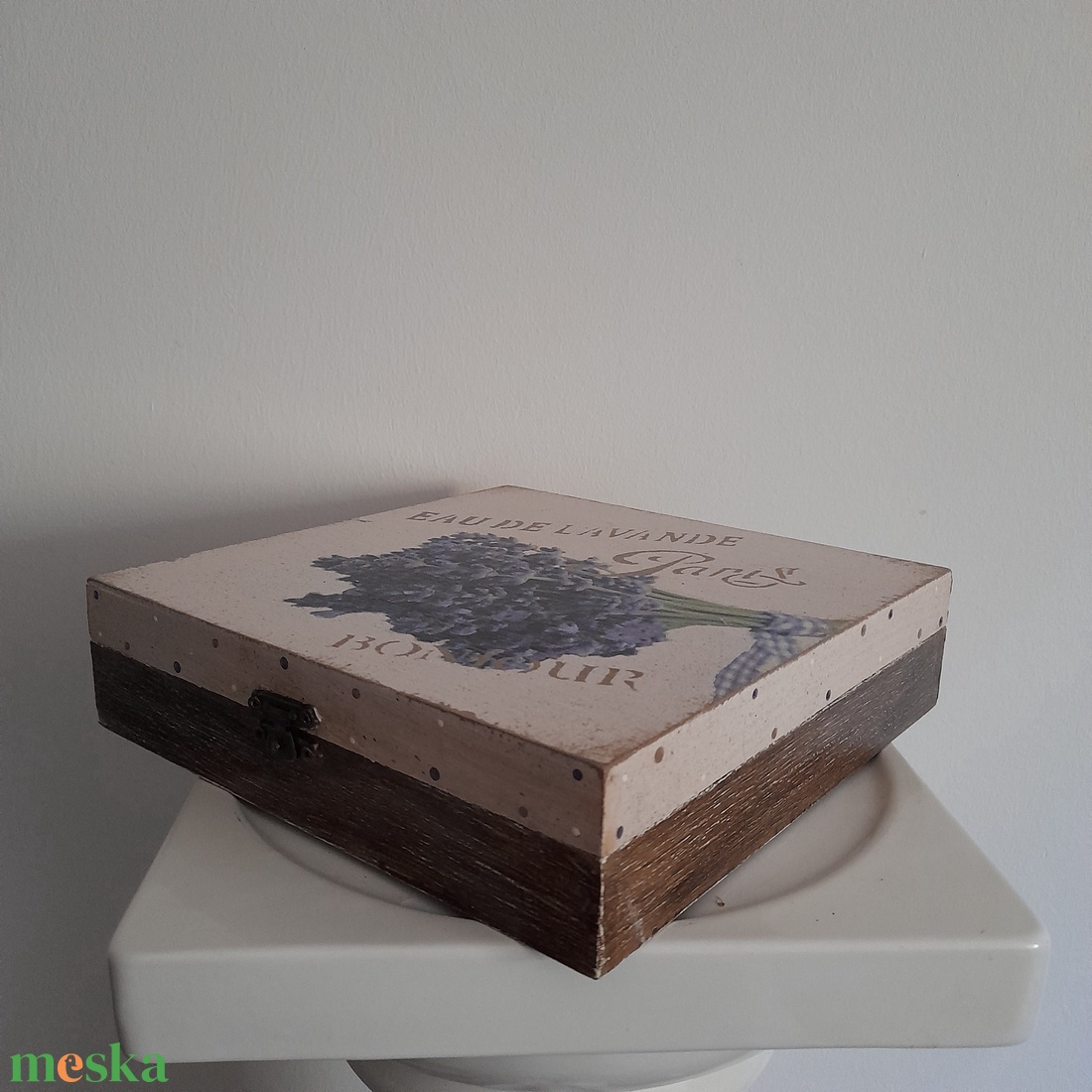  Vintage  stílusú nagy méretű  tároló doboz/ varrós doboz - ékszer - ékszertartó - ékszerdoboz - Meska.hu