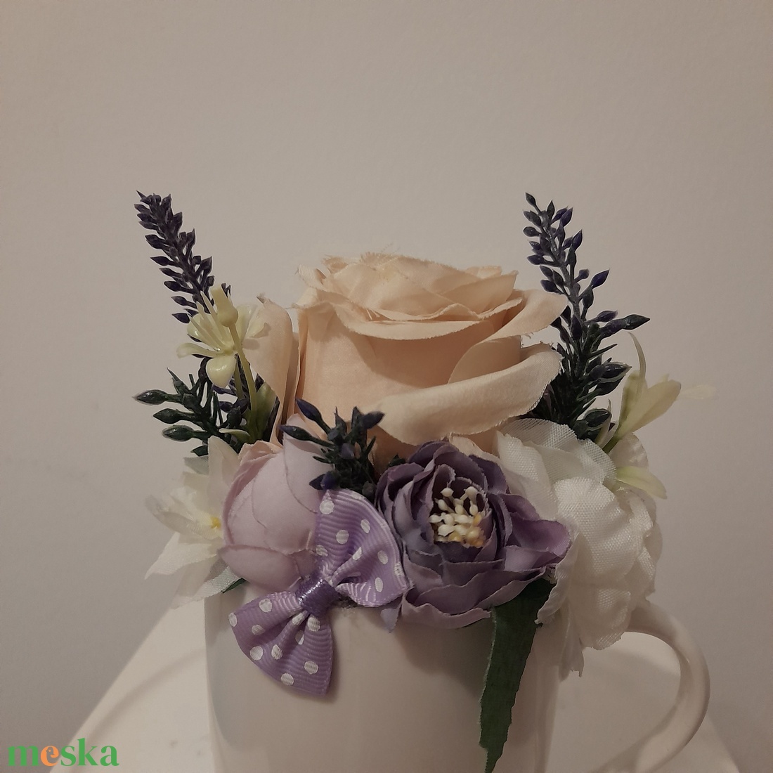  Virágbox / asztaldísz kerámia kaspóban - otthon & életmód - dekoráció - Meska.hu