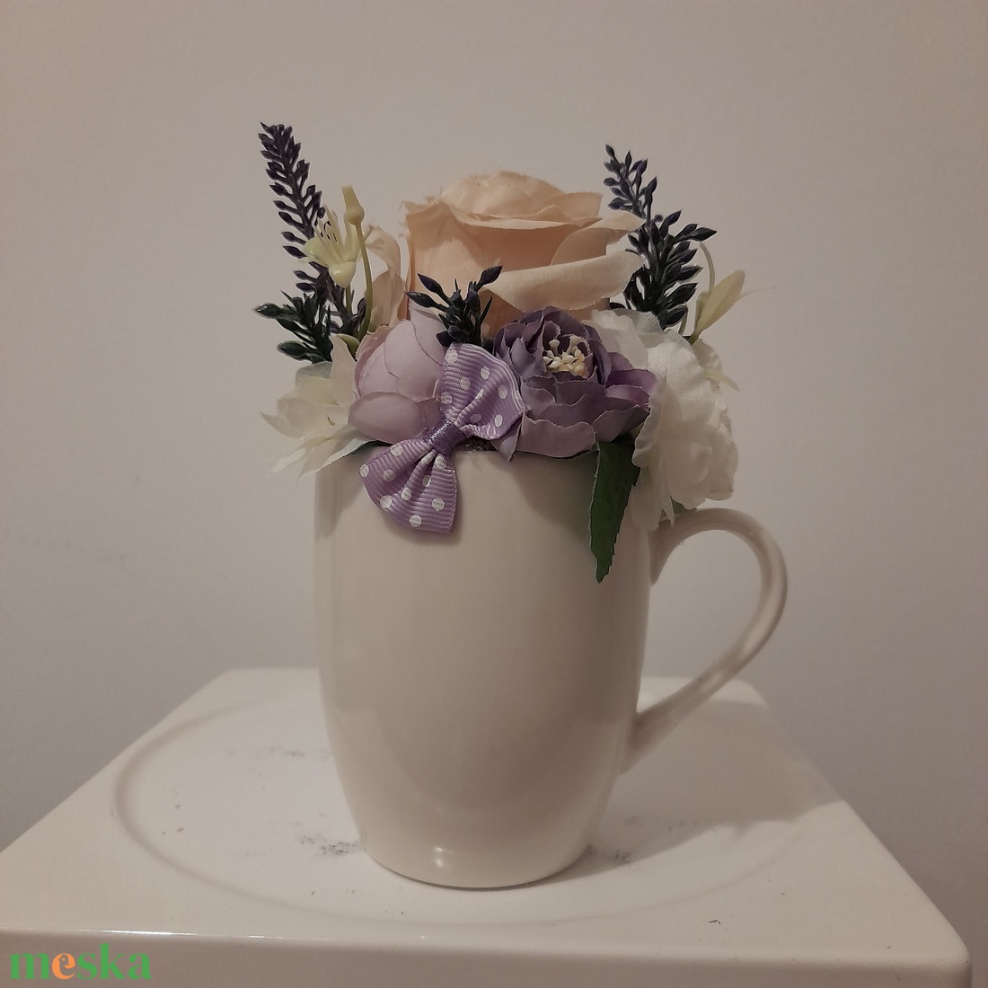  Virágbox / asztaldísz kerámia kaspóban - otthon & életmód - dekoráció - Meska.hu