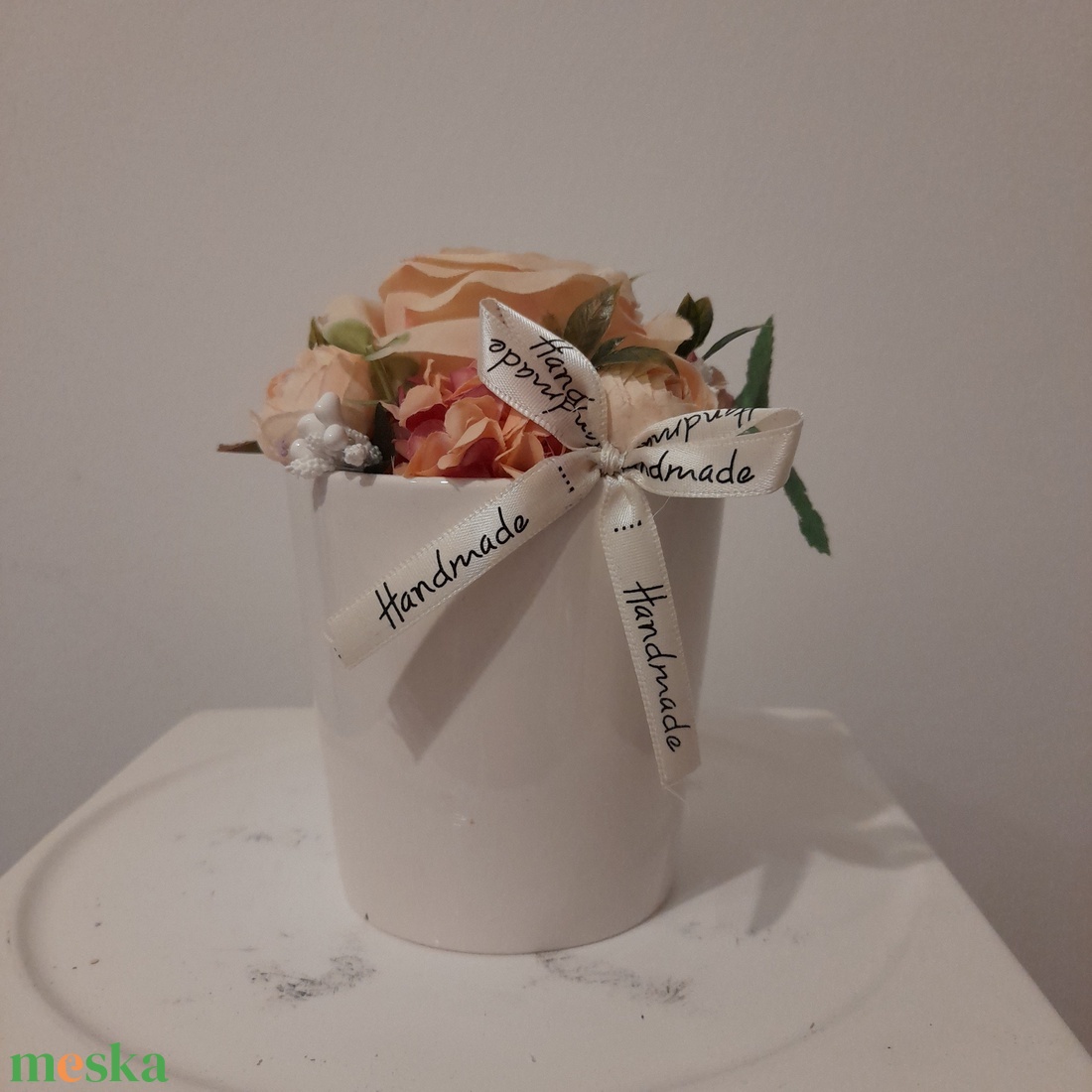  Virágbox / asztaldísz kerámia kaspóban - otthon & életmód - dekoráció - Meska.hu