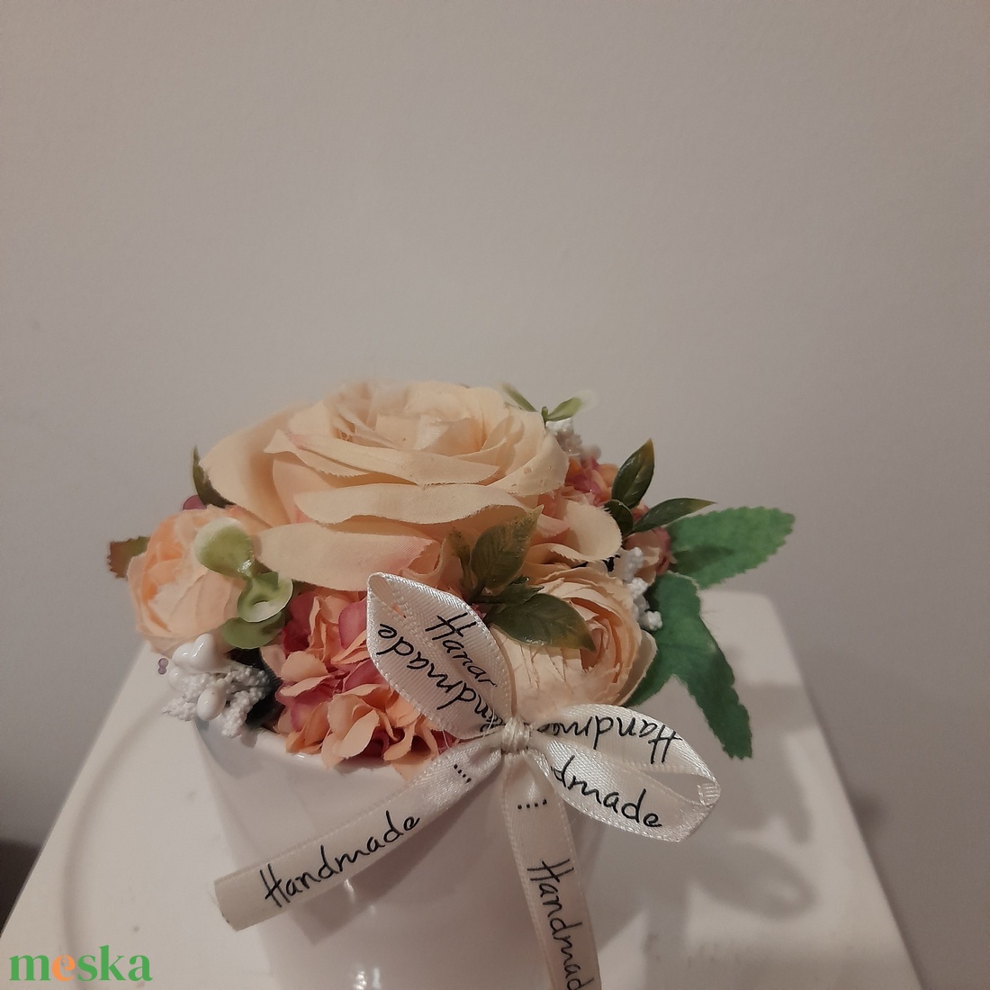  Virágbox / asztaldísz kerámia kaspóban - otthon & életmód - dekoráció - Meska.hu