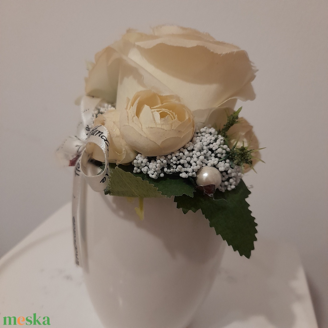  Virágbox / asztaldísz kerámia kaspóban - otthon & életmód - dekoráció - Meska.hu