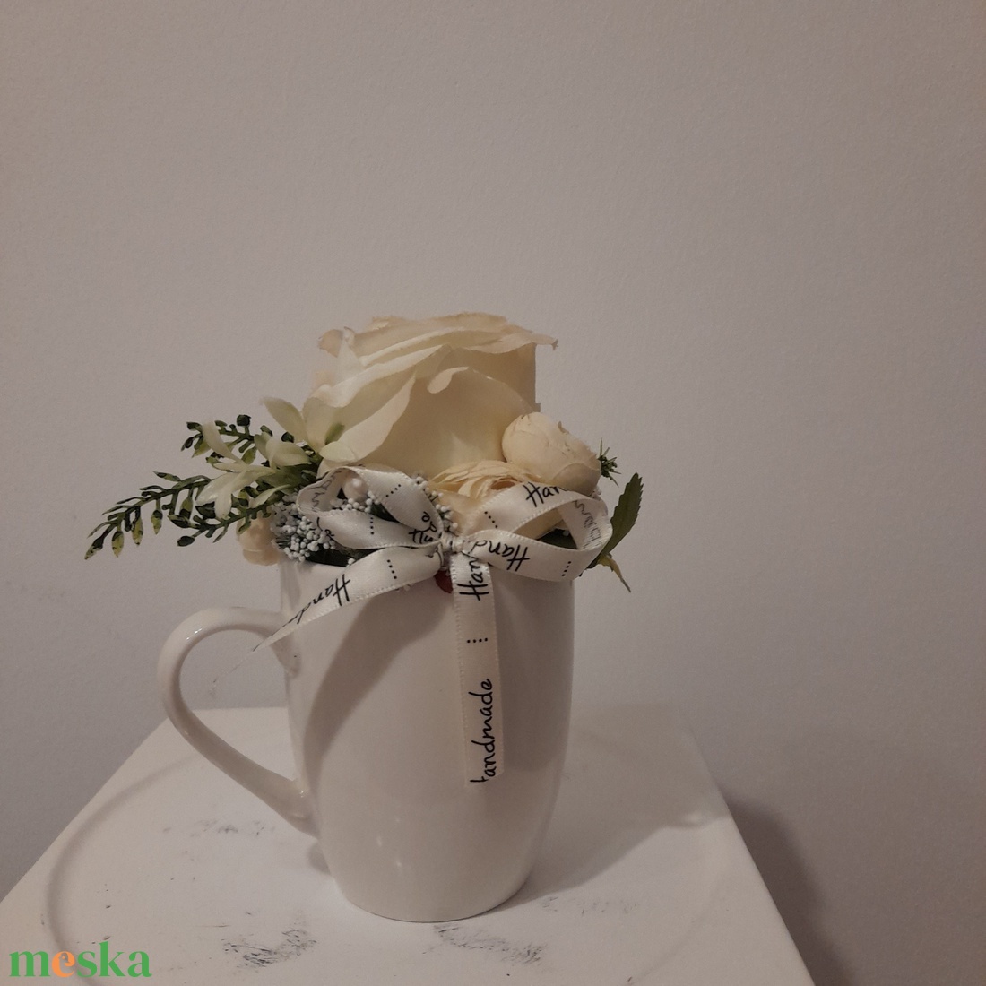  Virágbox / asztaldísz kerámia kaspóban - otthon & életmód - dekoráció - Meska.hu