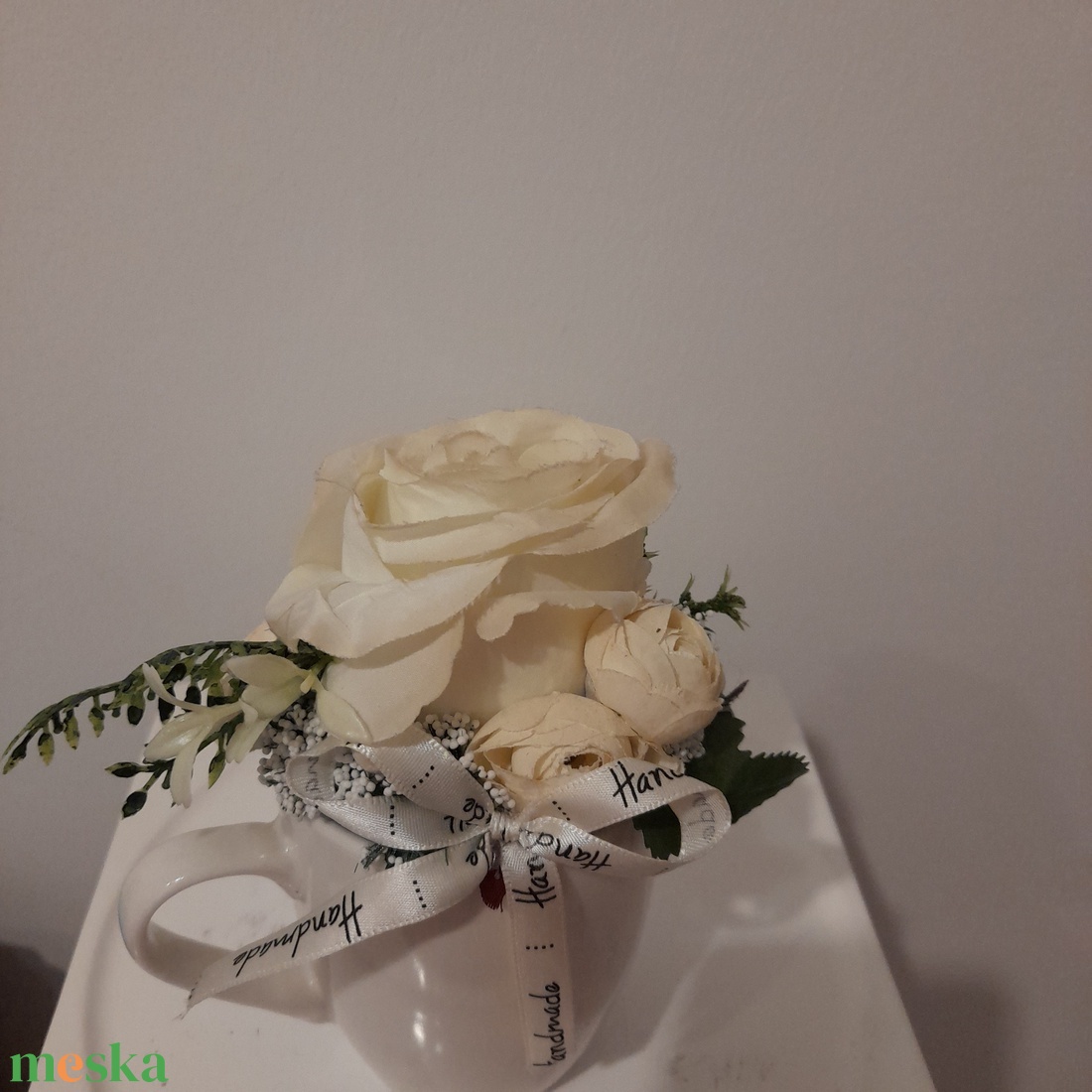  Virágbox / asztaldísz kerámia kaspóban - otthon & életmód - dekoráció - Meska.hu