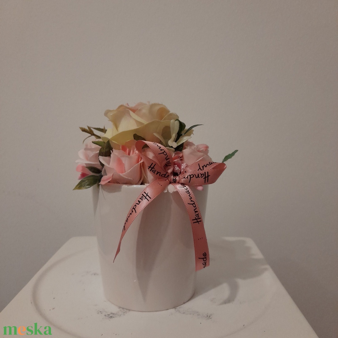  Virágbox / asztaldísz kerámia kaspóban - otthon & életmód - dekoráció - Meska.hu