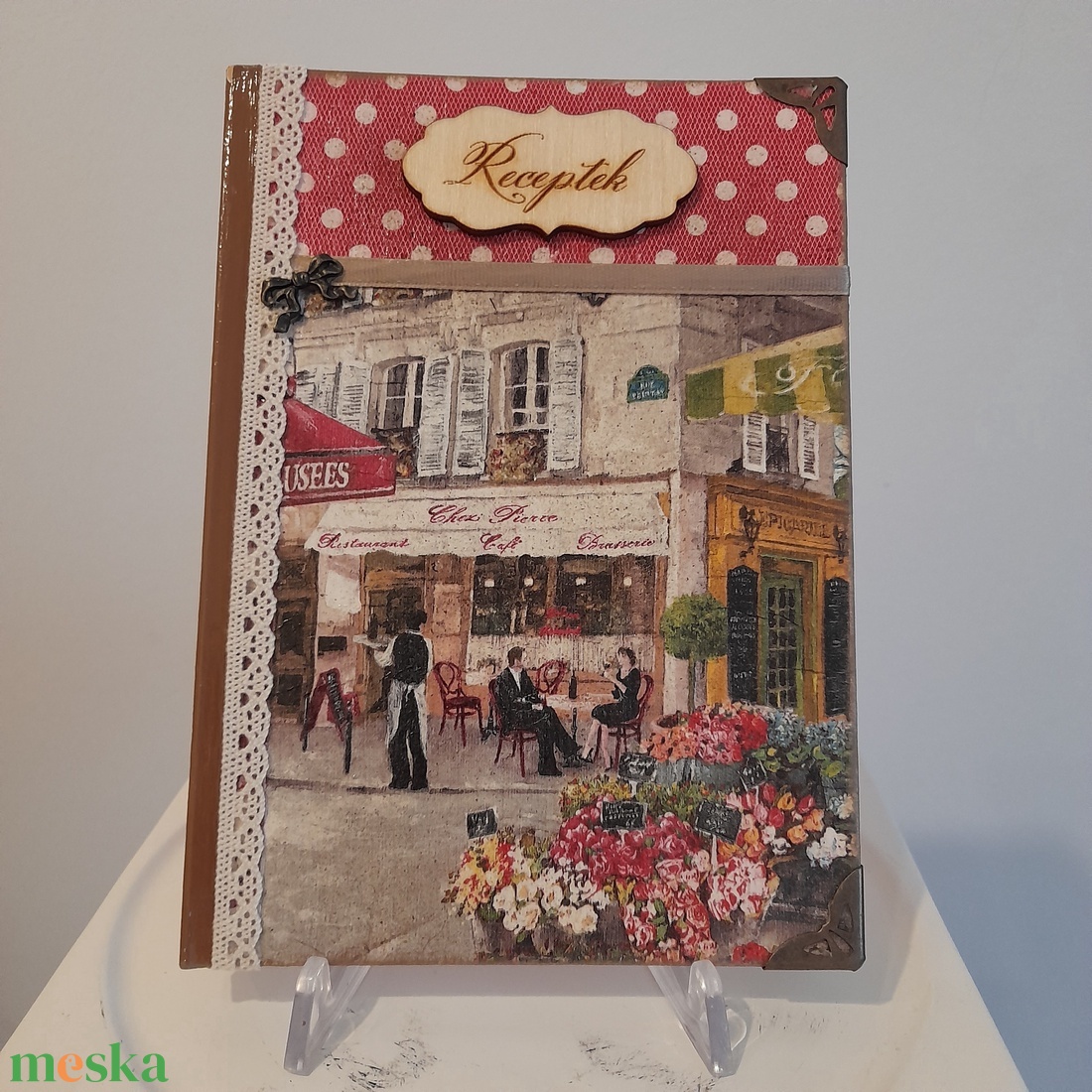 Receptfüzet kávéházas mintával a vintage jegyében - otthon & életmód - konyhafelszerelés, tálalás - sütés, főzés - receptfüzet - Meska.hu Receptfüzet kávéházas mintával a vintage jegyében - otthon & életmód - konyhafelszerelés, tálalás - sütés, főzés - receptfüzet - Meska.hu