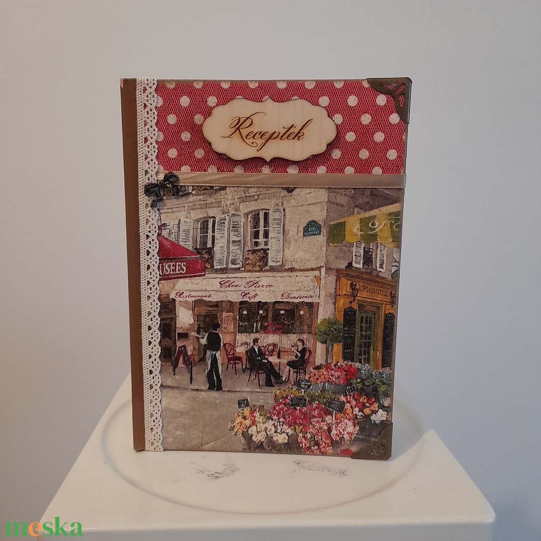 Receptfüzet kávéházas mintával a vintage jegyében - otthon & életmód - konyhafelszerelés, tálalás - sütés, főzés - receptfüzet - Meska.hu Receptfüzet kávéházas mintával a vintage jegyében - otthon & életmód - konyhafelszerelés, tálalás - sütés, főzés - receptfüzet - Meska.hu