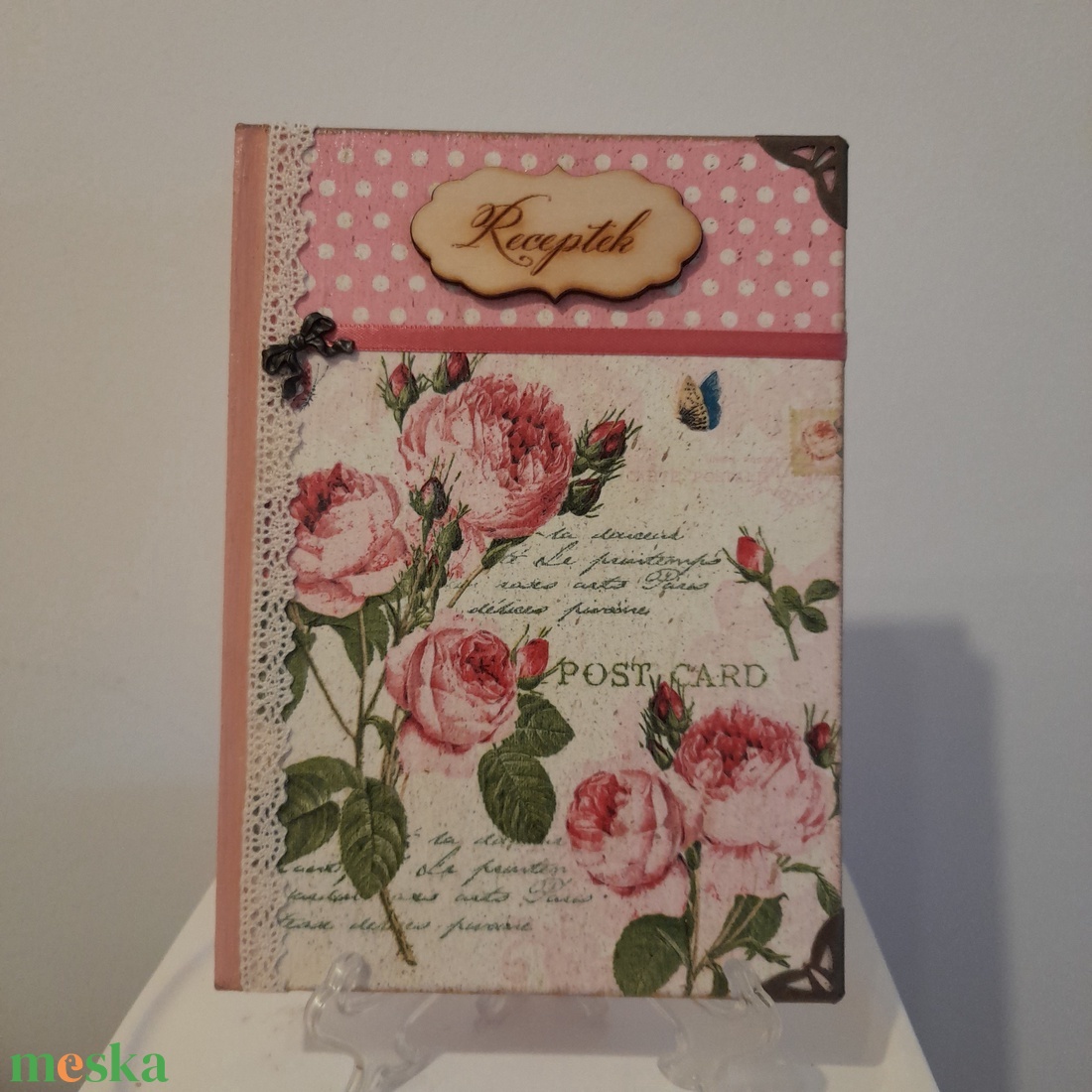 Receptfüzet virágos mintával a vintage jegyében - otthon & életmód - konyhafelszerelés, tálalás - sütés, főzés - receptfüzet - Meska.hu Receptfüzet virágos mintával a vintage jegyében - otthon & életmód - konyhafelszerelés, tálalás - sütés, főzés - receptfüzet - Meska.hu