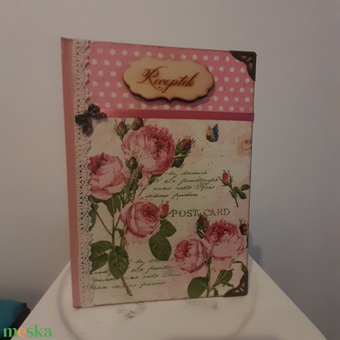 Receptfüzet virágos mintával a vintage jegyében - otthon & életmód - konyhafelszerelés, tálalás - sütés, főzés - receptfüzet - Meska.hu Receptfüzet virágos mintával a vintage jegyében - otthon & életmód - konyhafelszerelés, tálalás - sütés, főzés - receptfüzet - Meska.hu