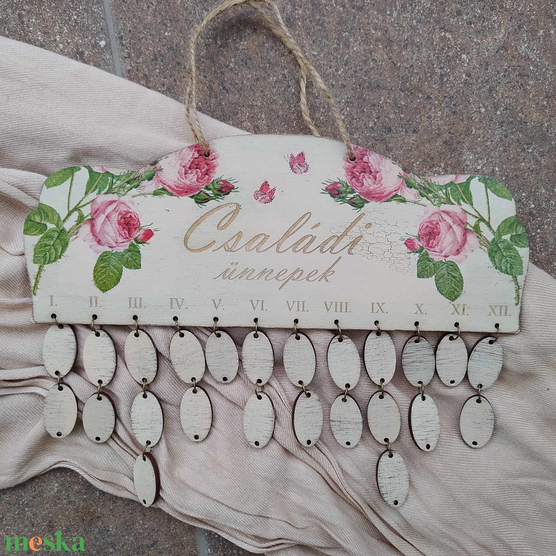 Családi öröknaptár - otthon & életmód - dekoráció - fali és függő dekoráció - falinaptár & öröknaptár - Meska.hu