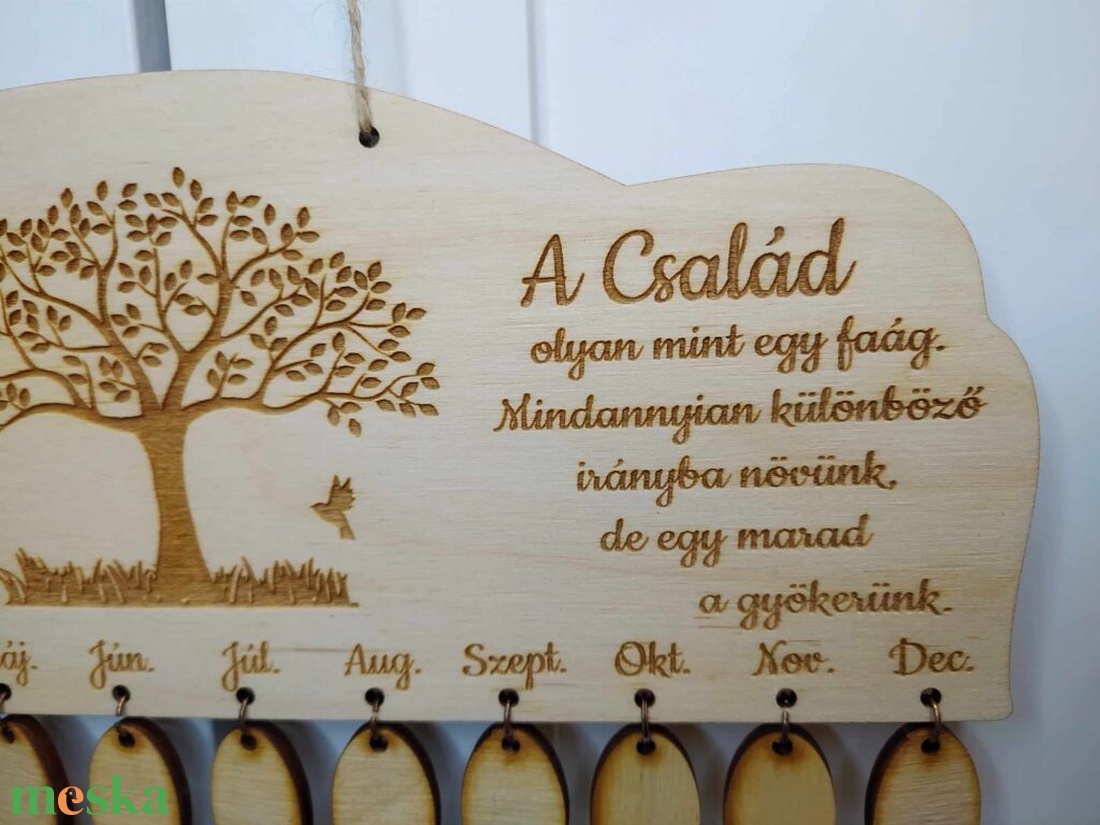 Családi öröknaptár - otthon & életmód - dekoráció - fali és függő dekoráció - falinaptár & öröknaptár - Meska.hu