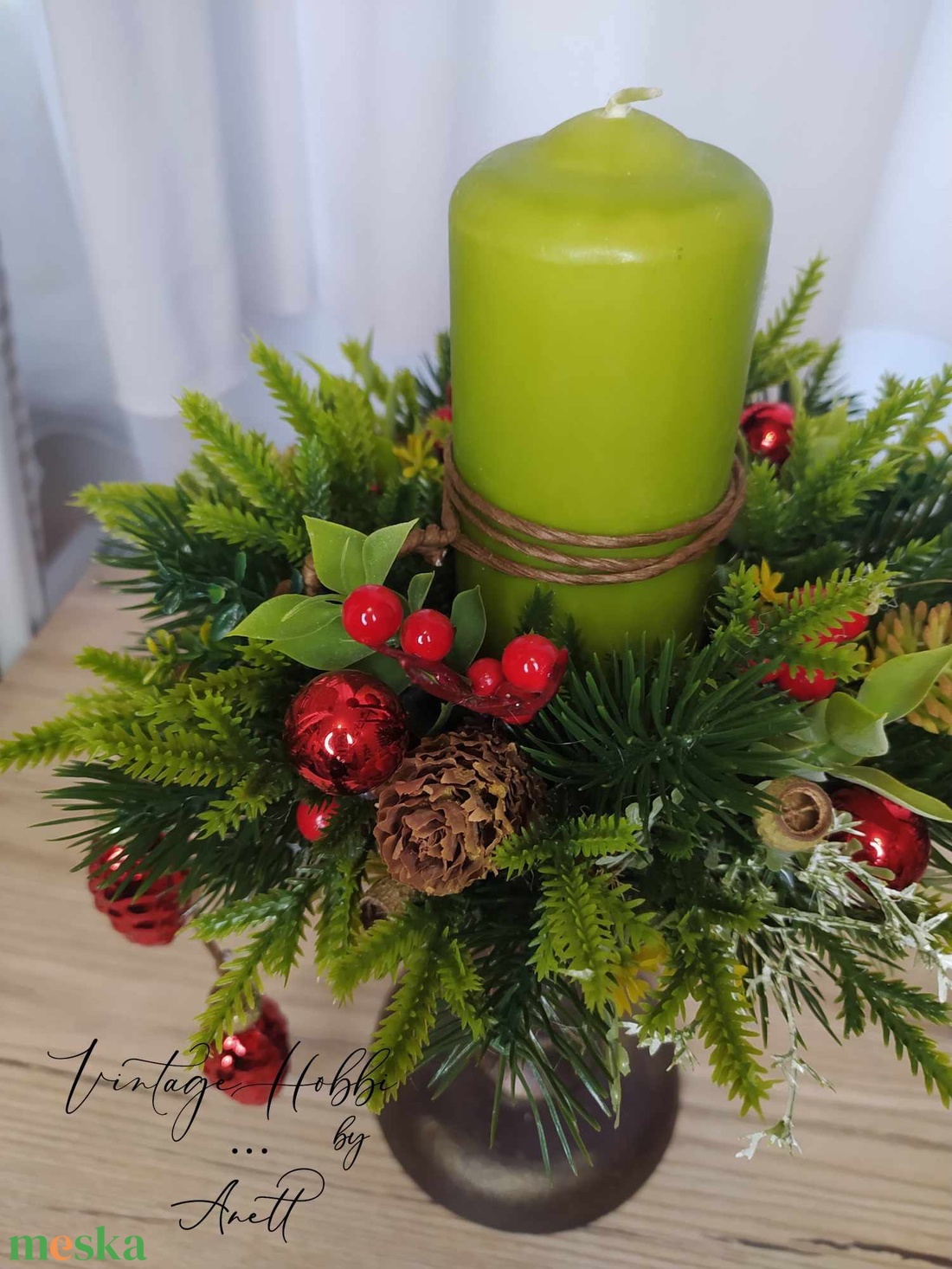 Karácsonyi dekor - otthon & életmód - dekoráció - asztal és polc dekoráció - asztaldísz - Meska.hu