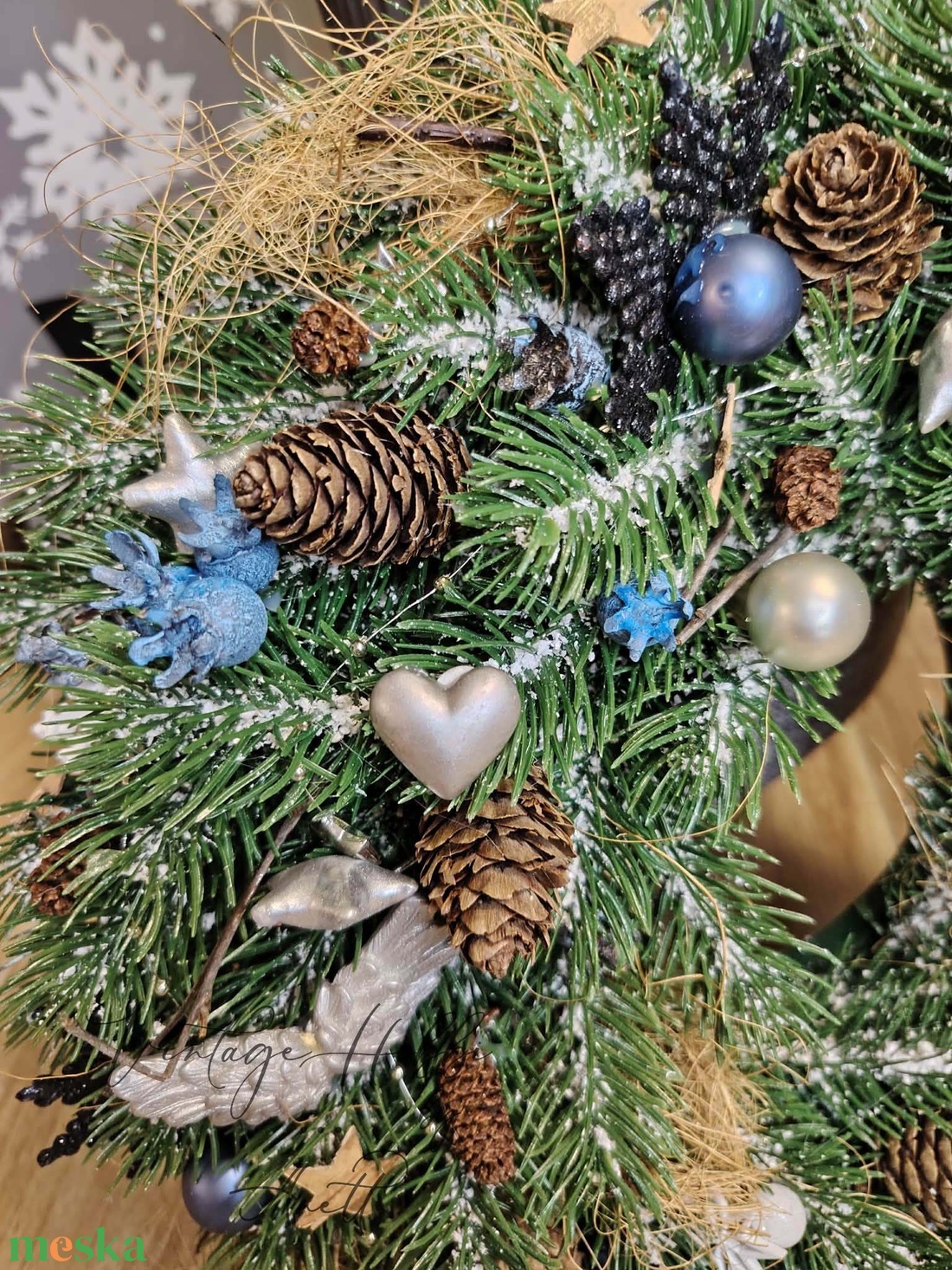 Karácsonyi ajtódísz - karácsony - karácsonyi lakásdekoráció - karácsonyi ajtódíszek - Meska.hu