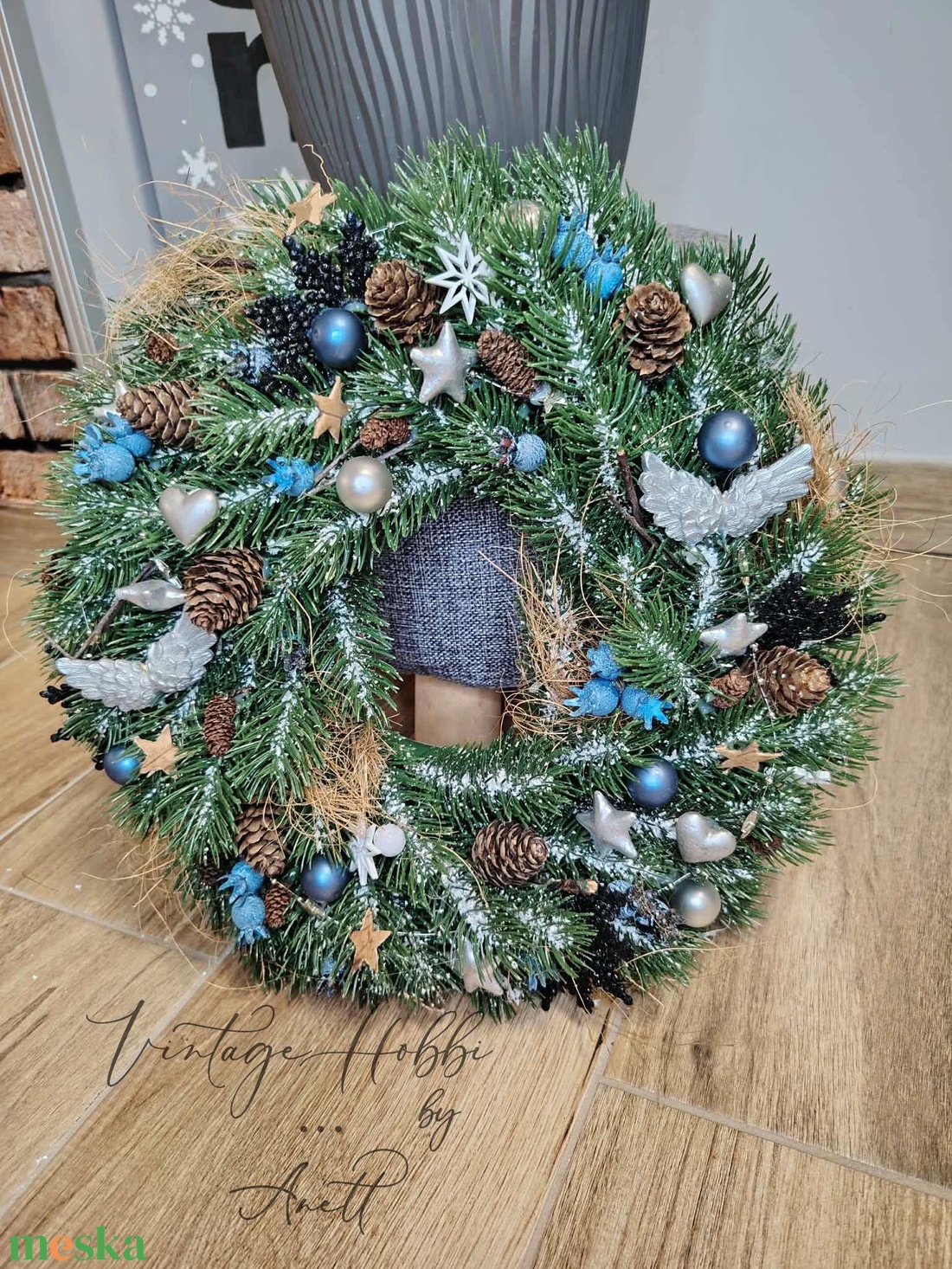 Karácsonyi ajtódísz - karácsony - karácsonyi lakásdekoráció - karácsonyi ajtódíszek - Meska.hu