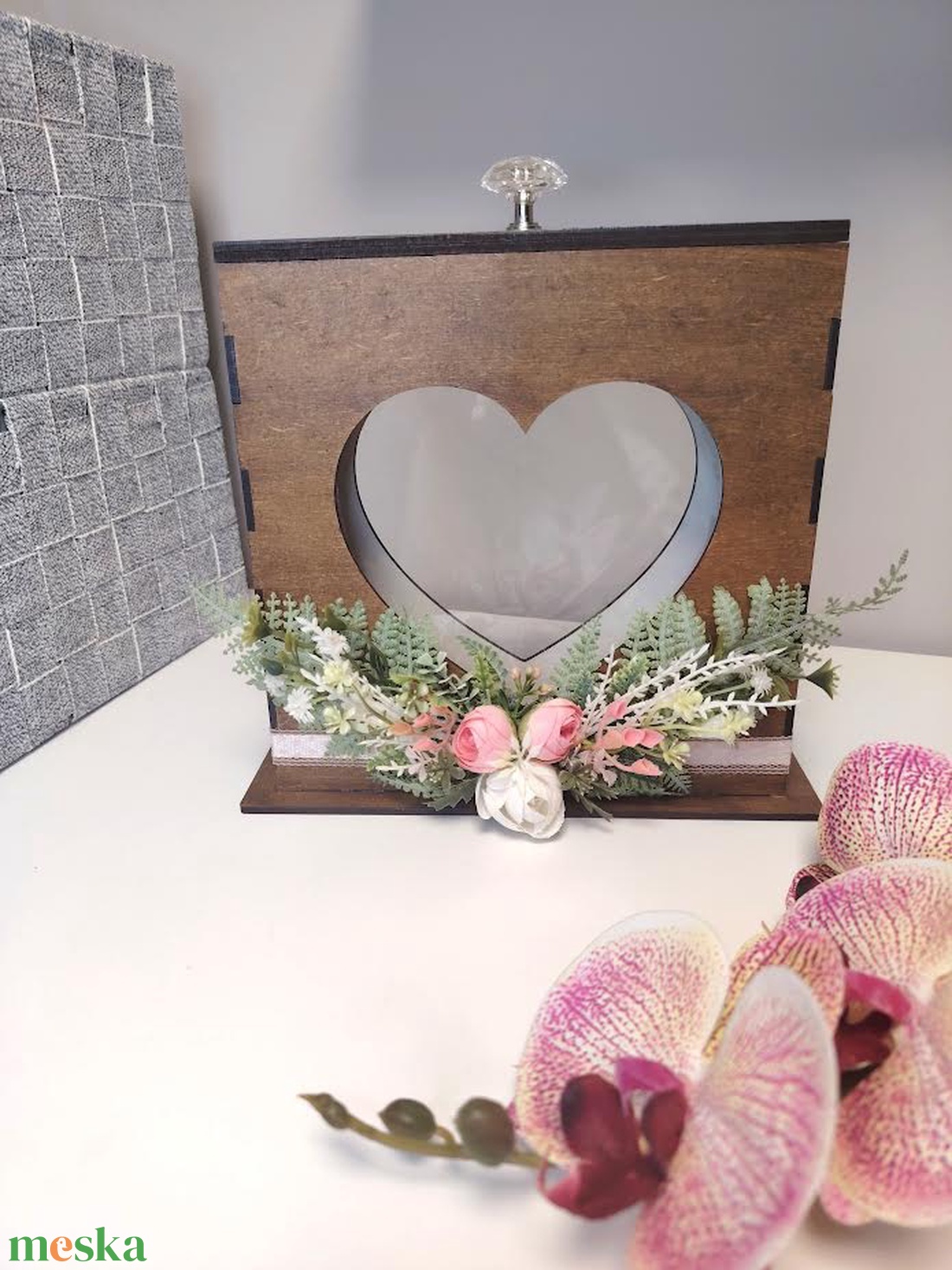 Homokgyűjtő doboz - esküvő - emlék & ajándék - nászajándék - ceremónia szett - Meska.hu