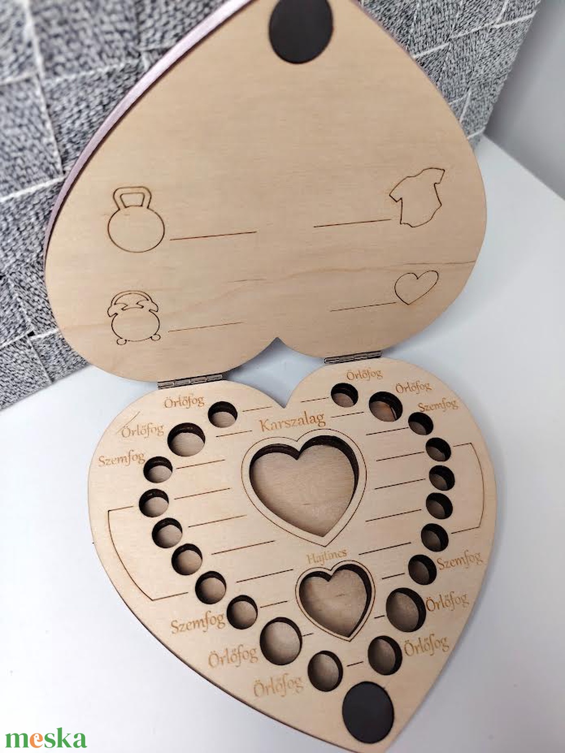 Fog-gyűjtő doboz - baba - mama - babaemlékek - baba emlékőrző - Meska.hu