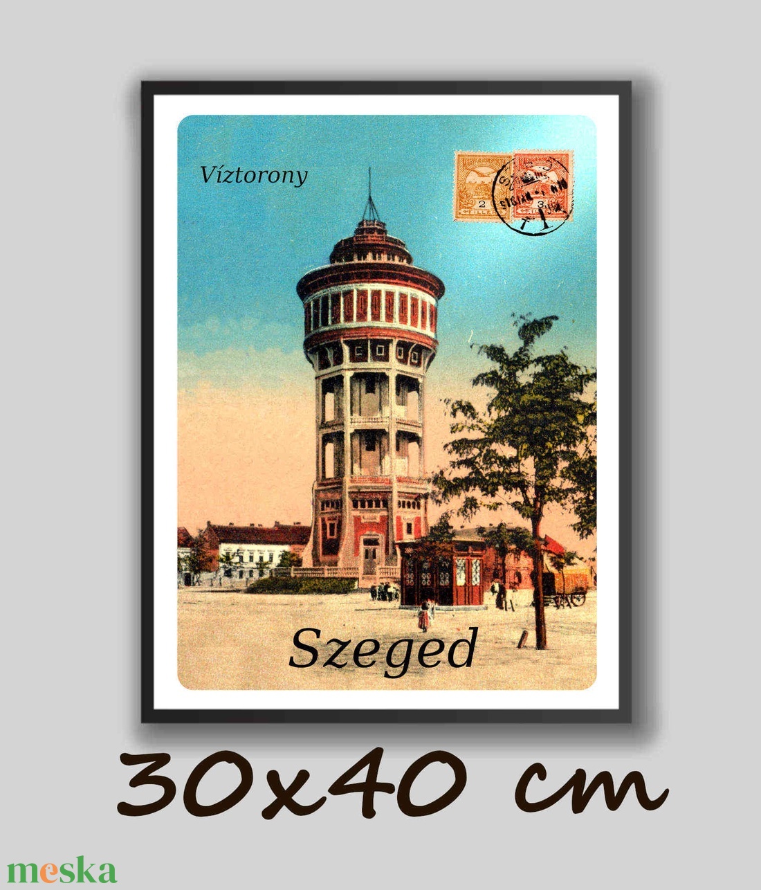 Szeged Víztorony Plakát, 1916-es bélyegzéssel - otthon & életmód - dekoráció - kép & falikép - plakát - Meska.hu Szeged Víztorony Plakát, 1916-es bélyegzéssel - otthon & életmód - dekoráció - kép & falikép - plakát - Meska.hu