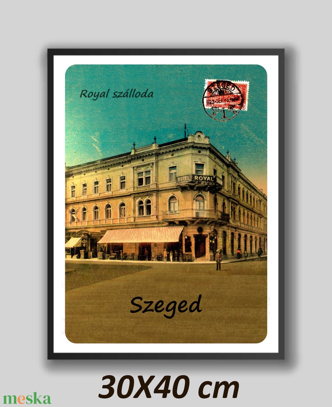Szeged Royál szálloda  Plakát 1923-as bélyegzéssel - otthon & életmód - dekoráció - kép & falikép - plakát - Meska.hu