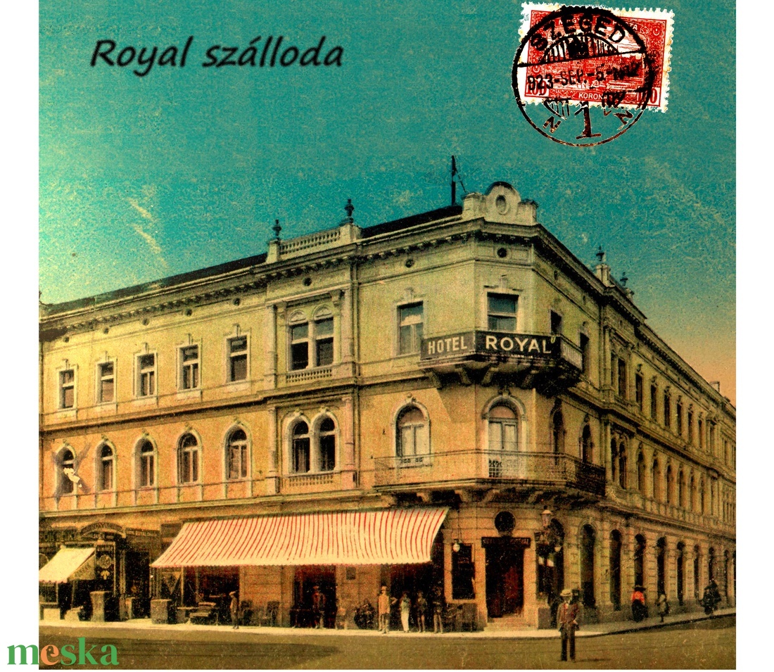 Szeged Royál szálloda  Plakát 1923-as bélyegzéssel - otthon & életmód - dekoráció - kép & falikép - plakát - Meska.hu