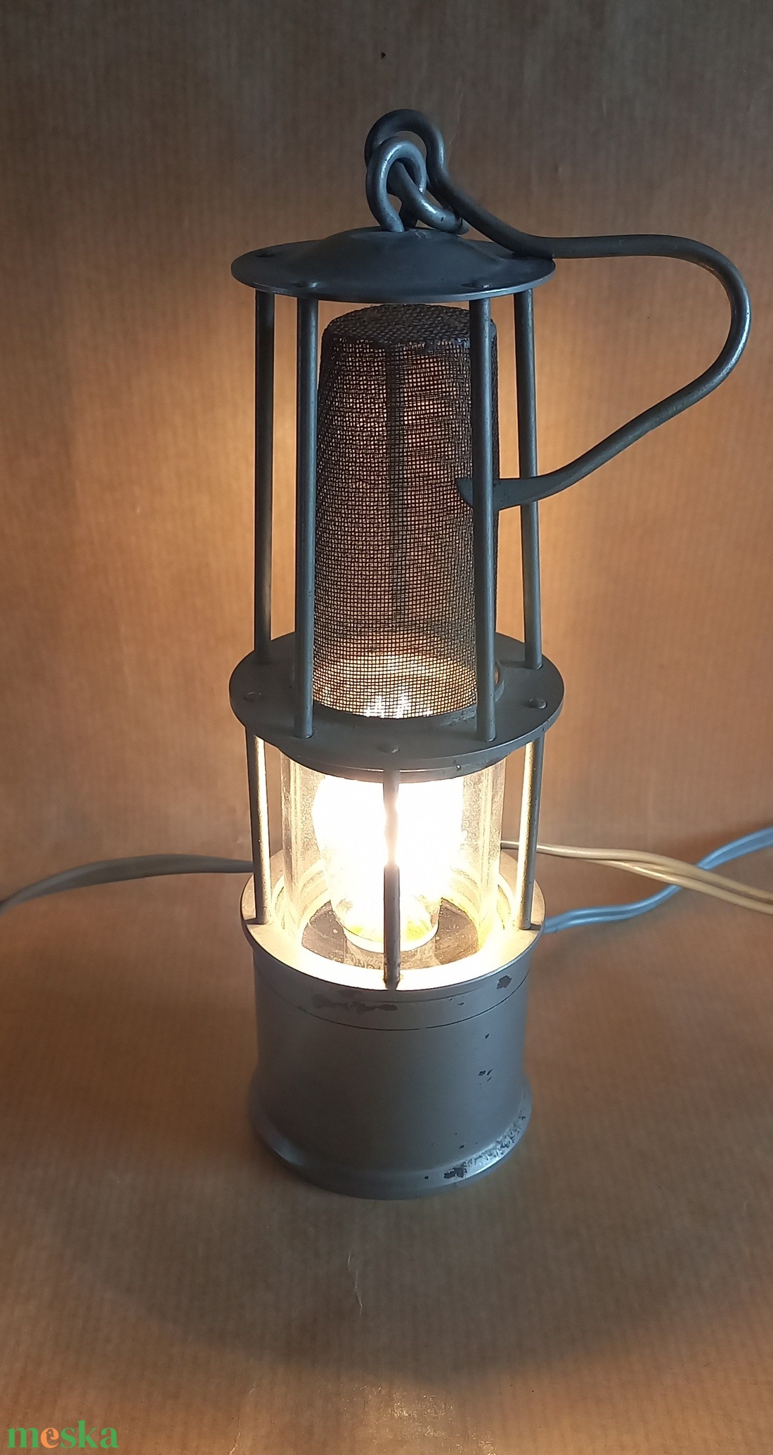 Davy lámpa égővel - otthon & életmód - lámpa - asztali lámpa - Meska.hu