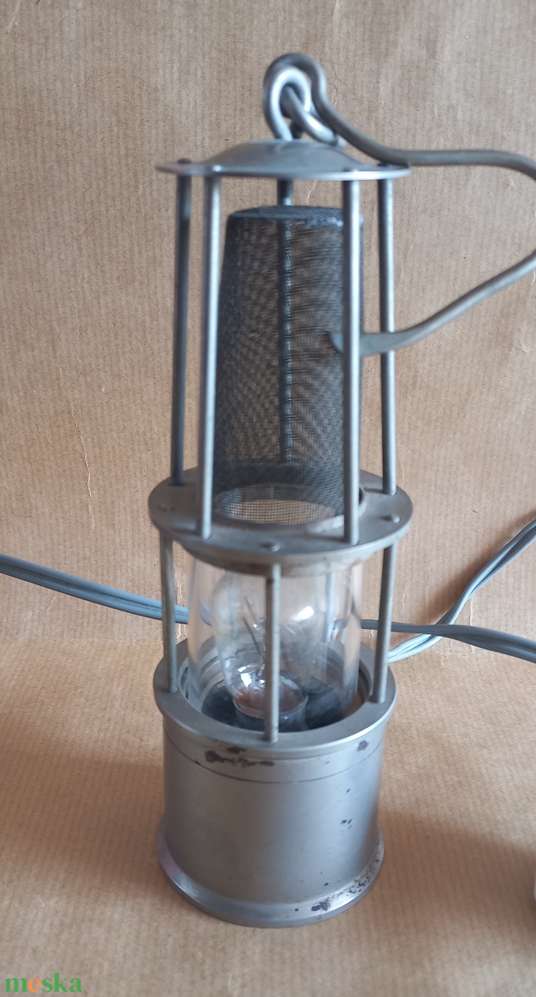 Davy lámpa égővel - otthon & életmód - lámpa - asztali lámpa - Meska.hu