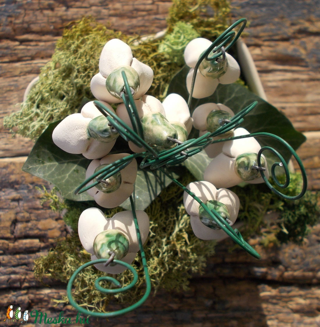 10 szál kerámia hóvirág -  - Meska.hu 10 szál kerámia hóvirág -  - Meska.hu