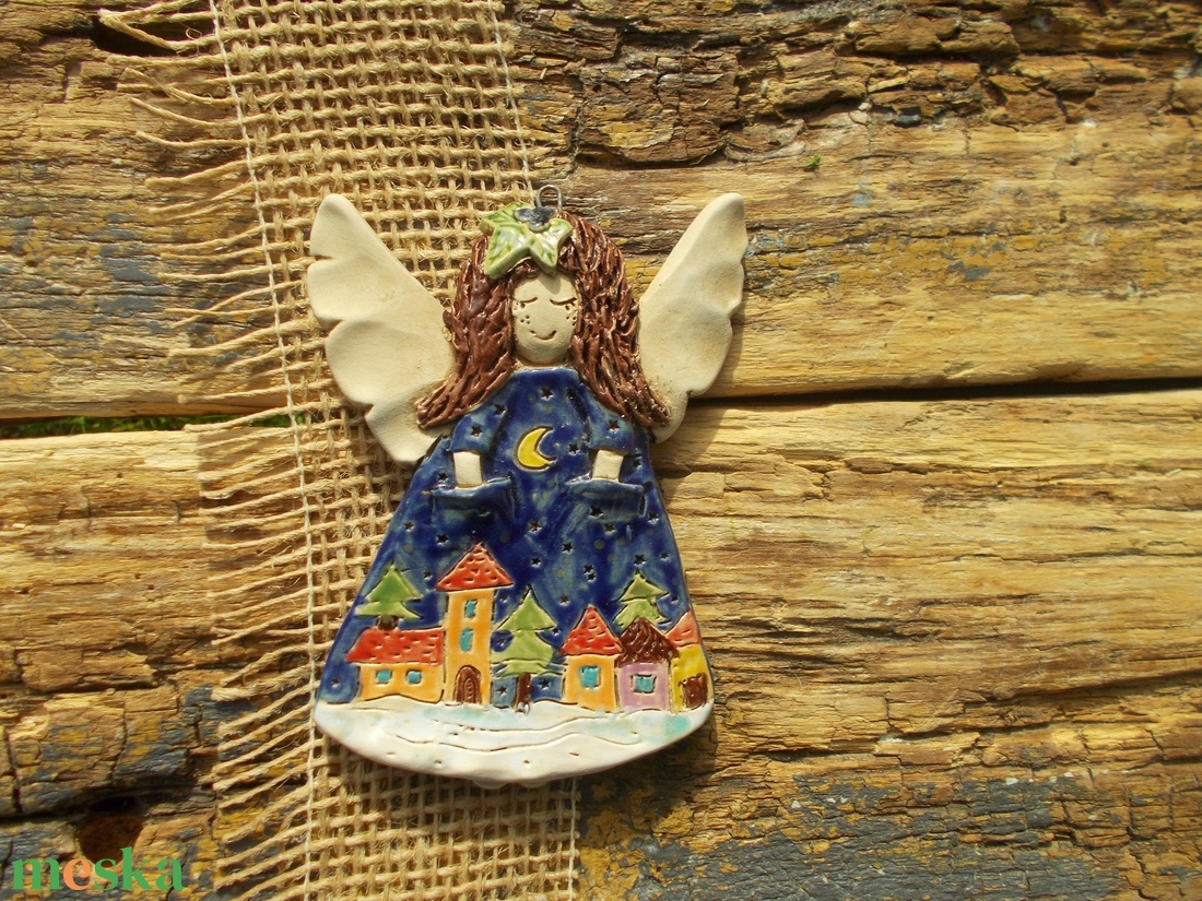 Repülő Angyalka - művészet - szobor - kerámia - Meska.hu