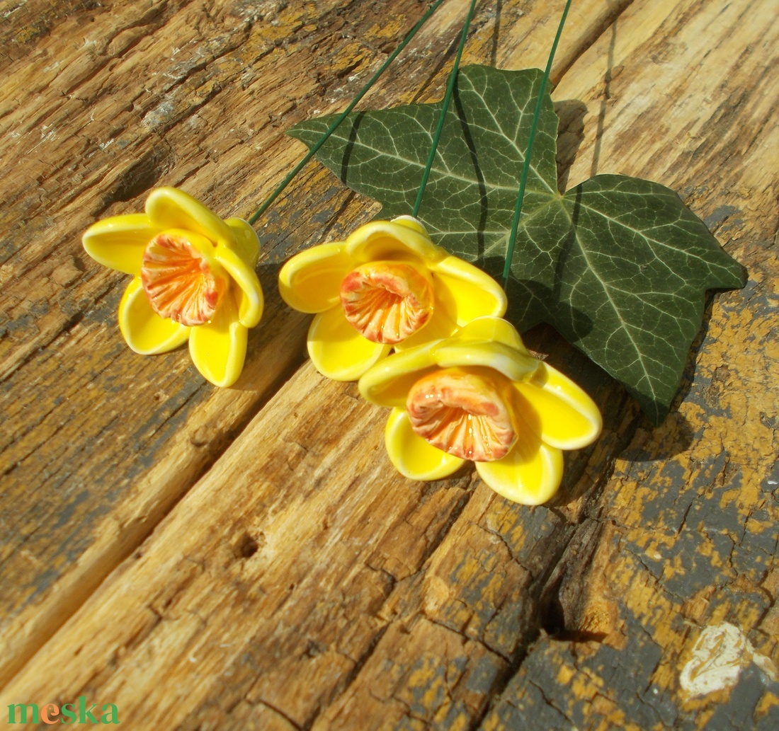 3 szál Nárcisz - otthon & életmód - ház & kert - növény & veteményes - Meska.hu