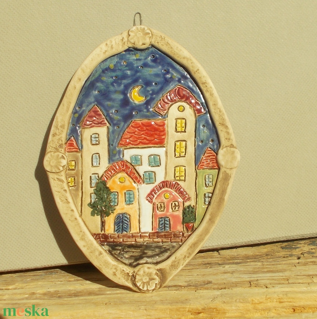 Mediterrán éjszaka , falikép - otthon & életmód - dekoráció - fali és függő dekoráció - falra akasztható dekor - Meska.hu