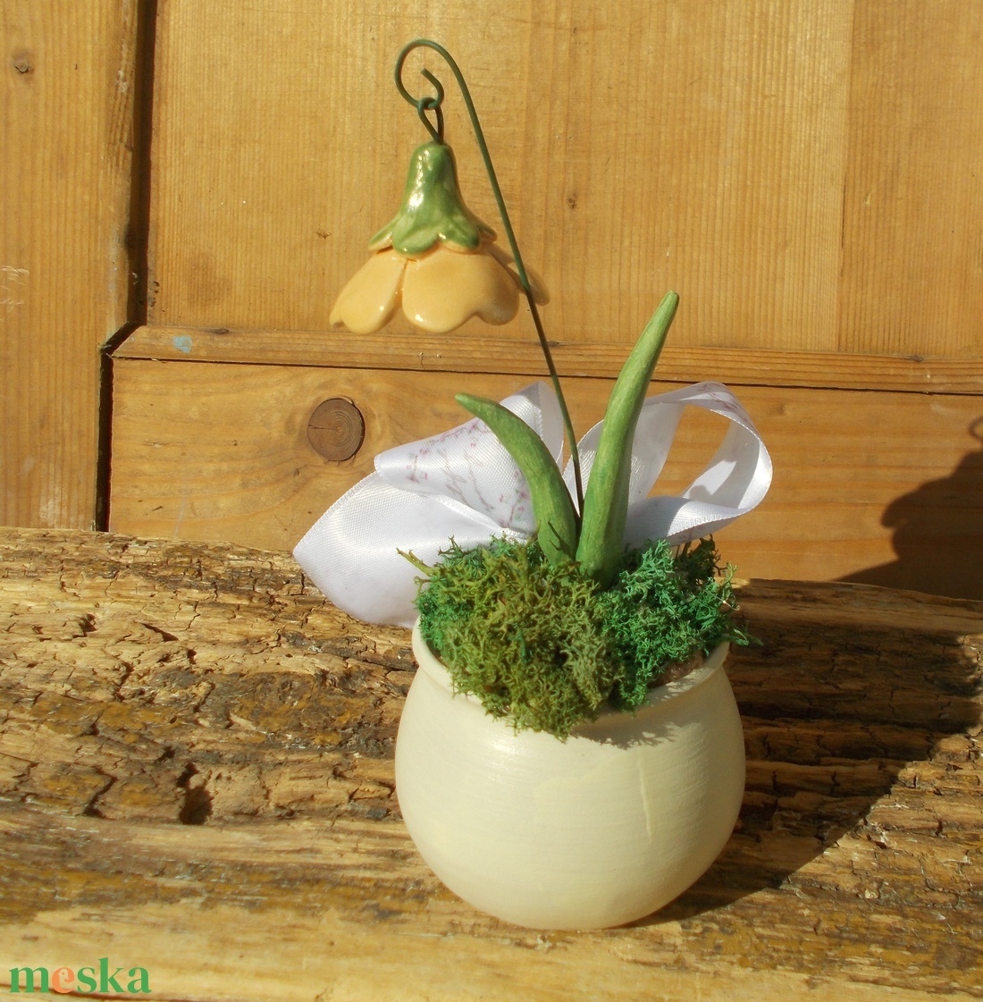 Virág kaspóban. - otthon & életmód - dekoráció - asztal és polc dekoráció - asztaldísz - Meska.hu Virág kaspóban. - otthon & életmód - dekoráció - asztal és polc dekoráció - asztaldísz - Meska.hu