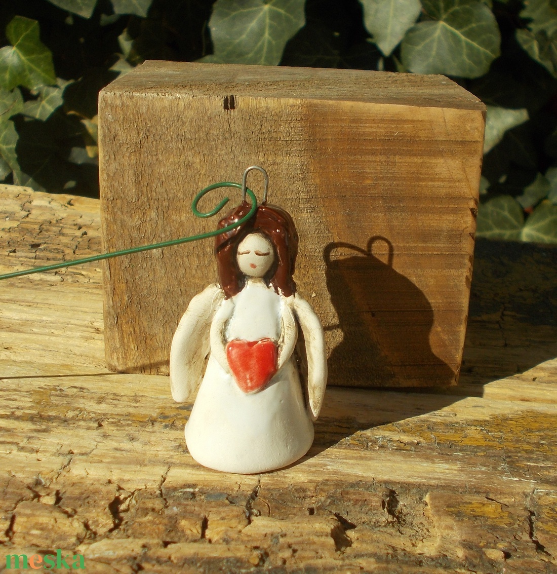 Apró angyalka - művészet - szobor - kerámia - Meska.hu