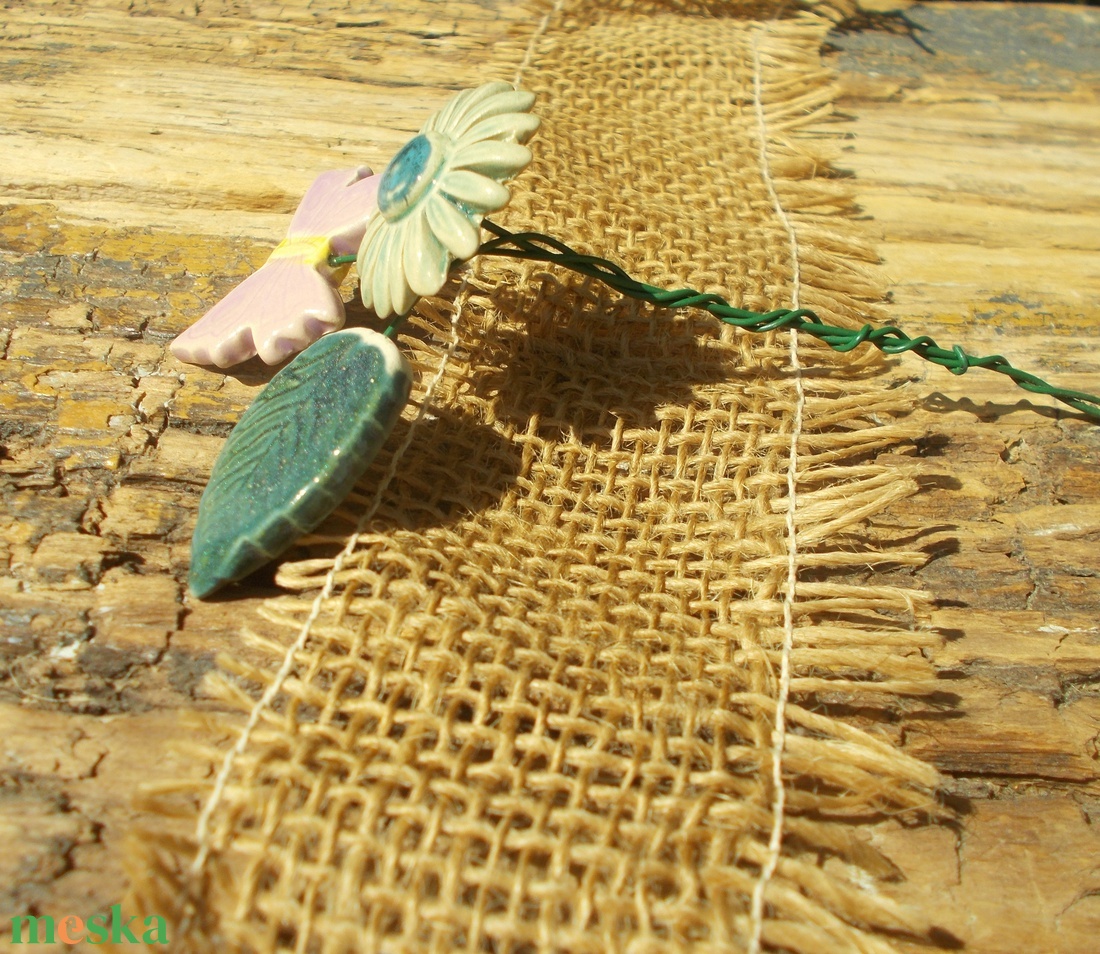 Kék virág pillangóval - otthon & életmód - ház & kert - növény & veteményes - Meska.hu