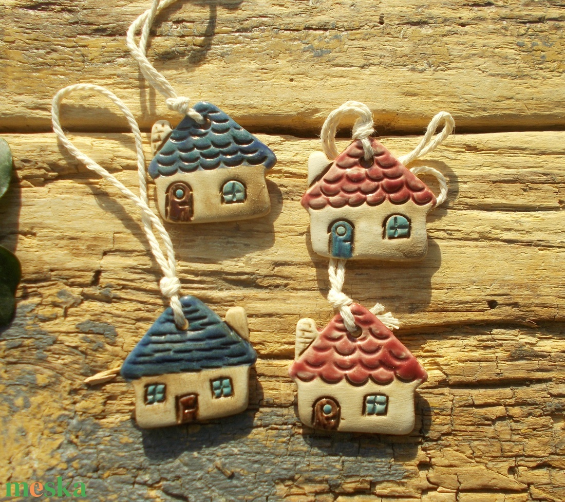 Házikók - karácsony - karácsonyi lakásdekoráció - karácsonyfadíszek - Meska.hu