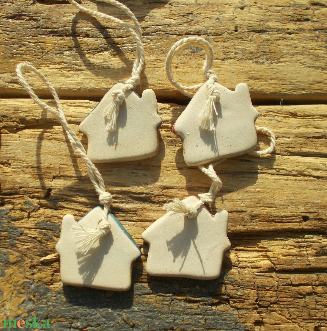 Házikók - karácsony - karácsonyi lakásdekoráció - karácsonyfadíszek - Meska.hu