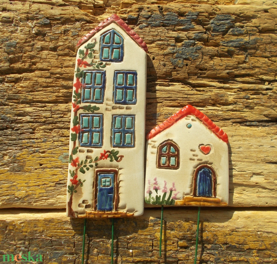 Házikók - karácsony - karácsonyi lakásdekoráció - karácsonyfadíszek - Meska.hu