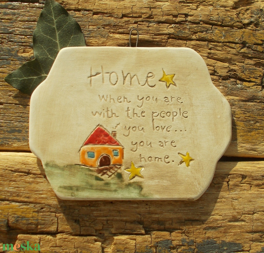 Otthon, falikép  - otthon & életmód - dekoráció - fali és függő dekoráció - falra akasztható dekor - Meska.hu