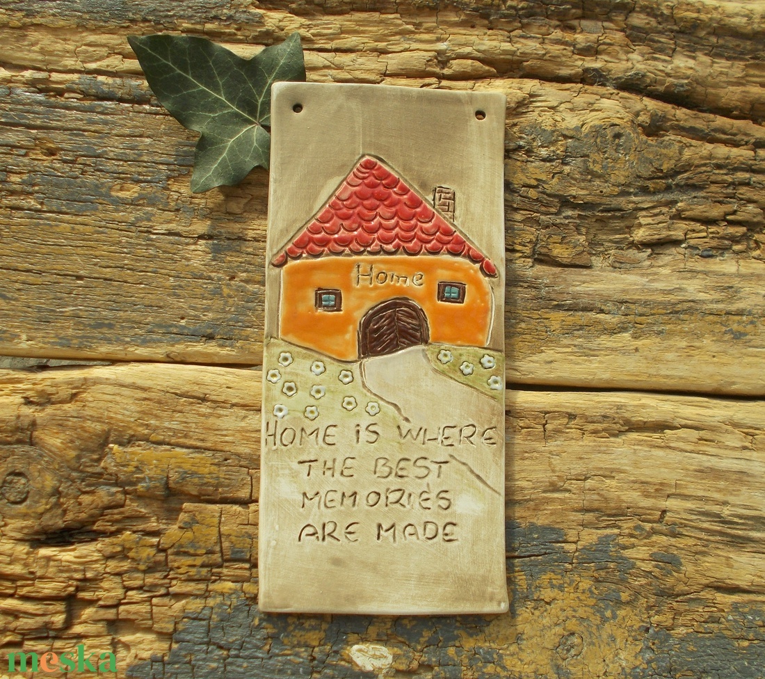 Otthon, falikép  - otthon & életmód - dekoráció - fali és függő dekoráció - falra akasztható dekor - Meska.hu