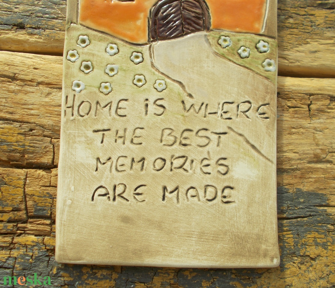 Otthon, falikép  - otthon & életmód - dekoráció - fali és függő dekoráció - falra akasztható dekor - Meska.hu