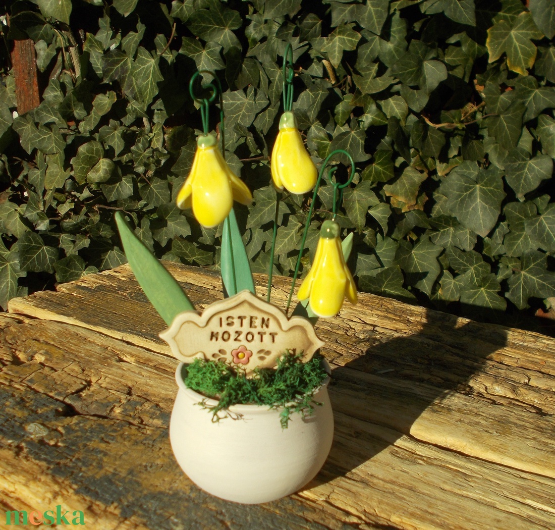 Tavaszi virágok, asztaldísz  - otthon & életmód - dekoráció - asztal és polc dekoráció - asztaldísz - Meska.hu