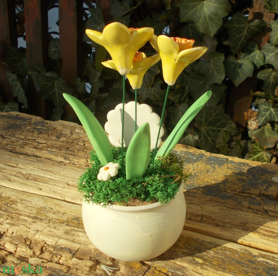 Asztaldísz nőnapra. - otthon & életmód - dekoráció - virágdekoráció - virágdíszek - virágdísz kaspóban - Meska.hu