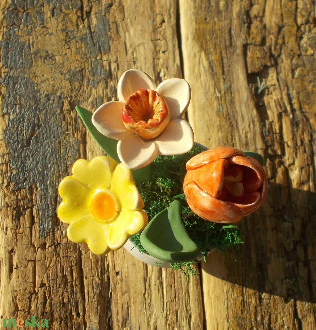 Asztaldísz nőnapra. - otthon & életmód - dekoráció - virágdekoráció - virágdíszek - virágdísz kaspóban - Meska.hu