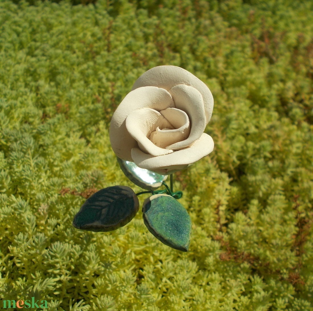 Rózsa levéllel - otthon & életmód - ház & kert - növény & veteményes - Meska.hu