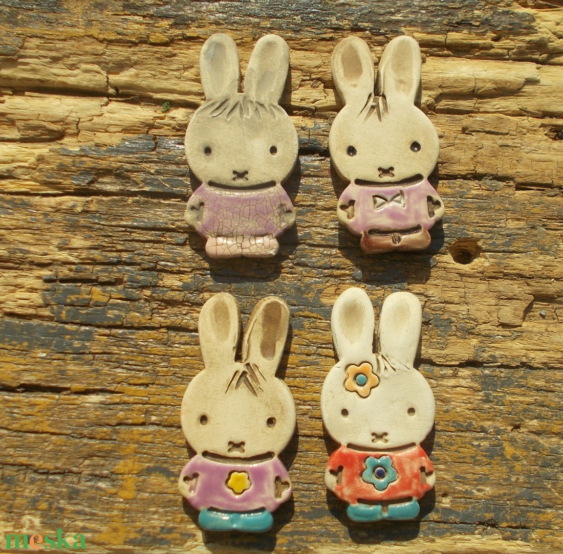 Húsvéti nyuszik - otthon & életmód - dekoráció - dekoratív figurák és szobrok - Meska.hu