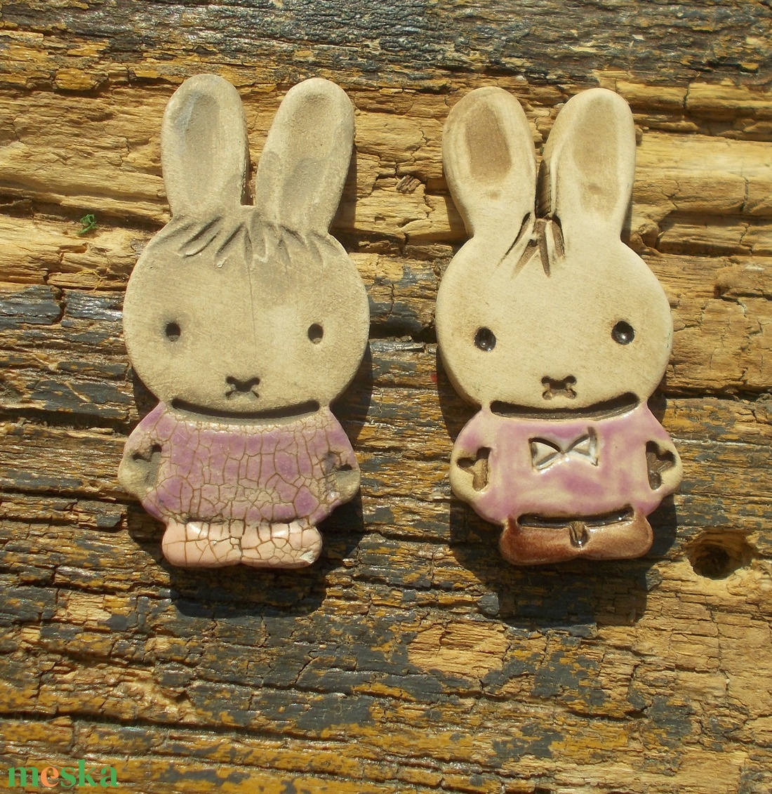 Húsvéti nyuszik - otthon & életmód - dekoráció - dekoratív figurák és szobrok - Meska.hu