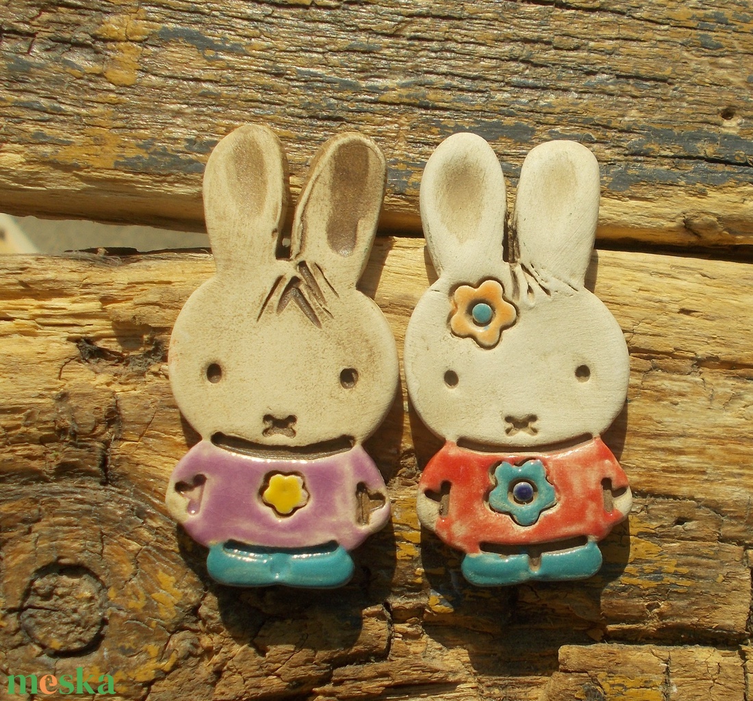 Húsvéti nyuszik - otthon & életmód - dekoráció - dekoratív figurák és szobrok - Meska.hu