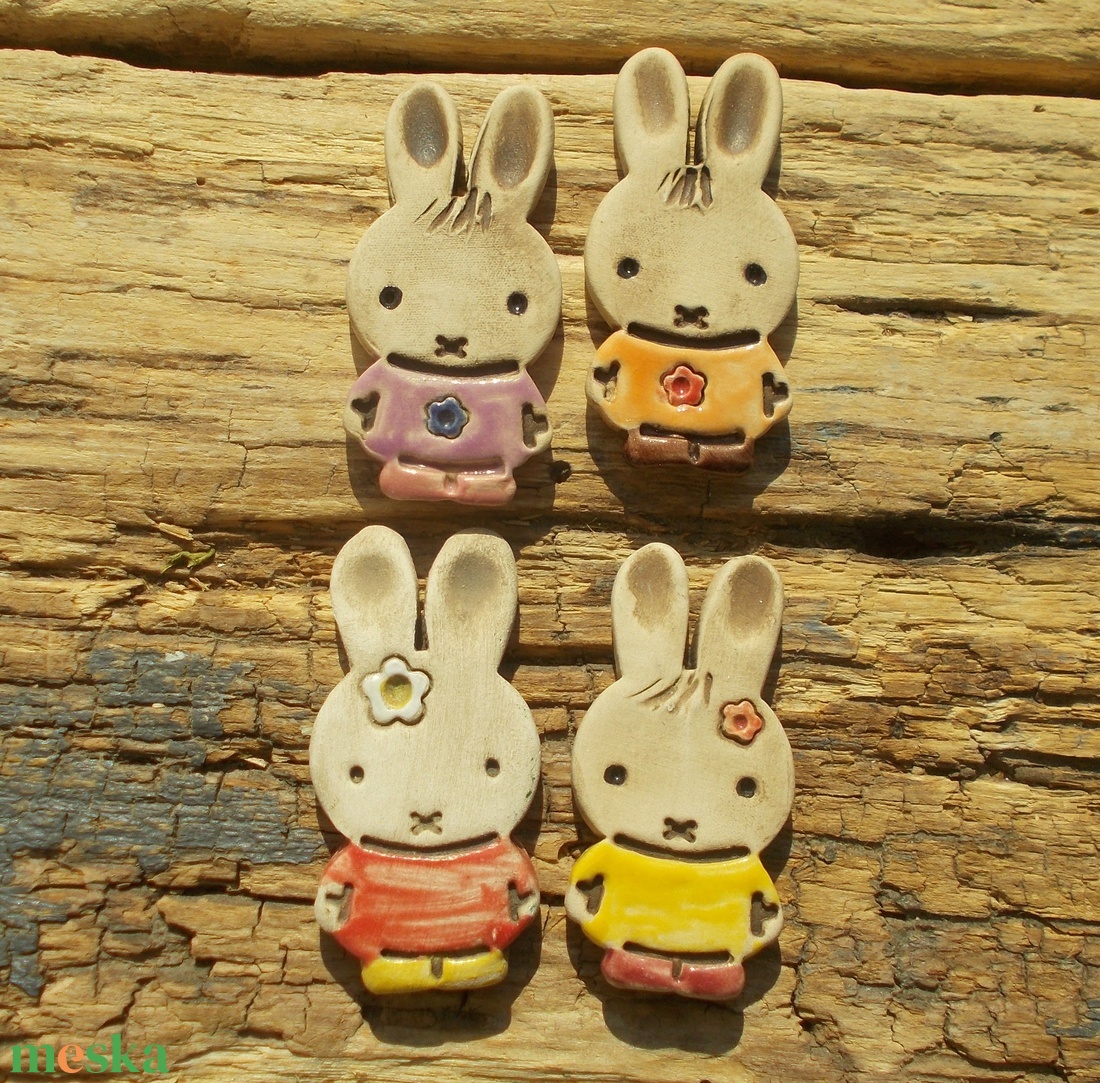 Húsvéti nyuszik - otthon & életmód - dekoráció - dekoratív figurák és szobrok - Meska.hu