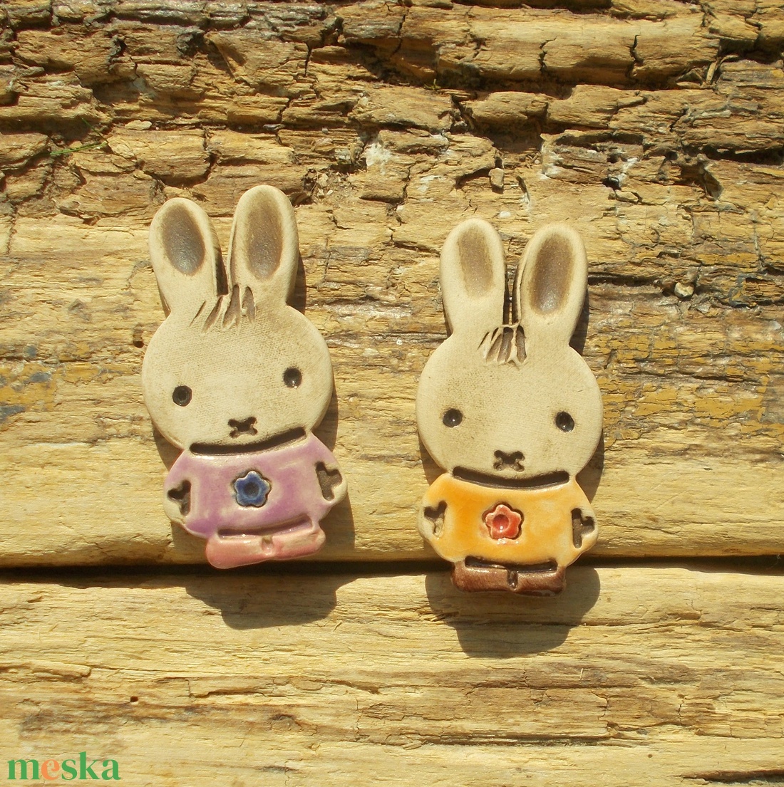 Húsvéti nyuszik - otthon & életmód - dekoráció - dekoratív figurák és szobrok - Meska.hu