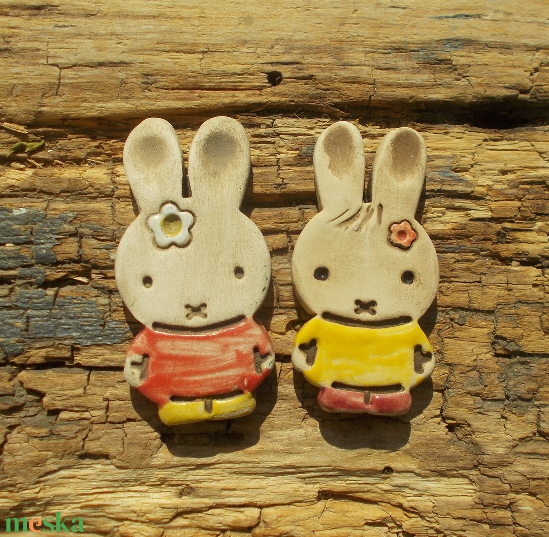 Húsvéti nyuszik - otthon & életmód - dekoráció - dekoratív figurák és szobrok - Meska.hu